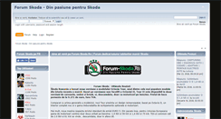 Desktop Screenshot of forum-skoda.ro