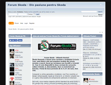 Tablet Screenshot of forum-skoda.ro